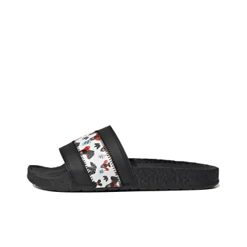 Philip Colbert X adidas originals Adilette Core Black Footwear White