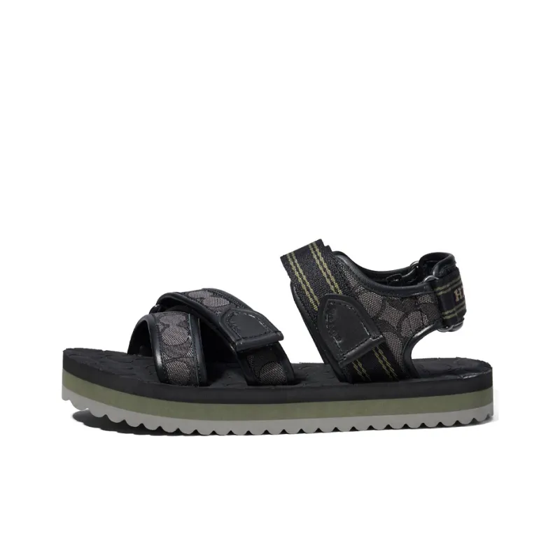 COACH Beach Sandals Men's Black-0