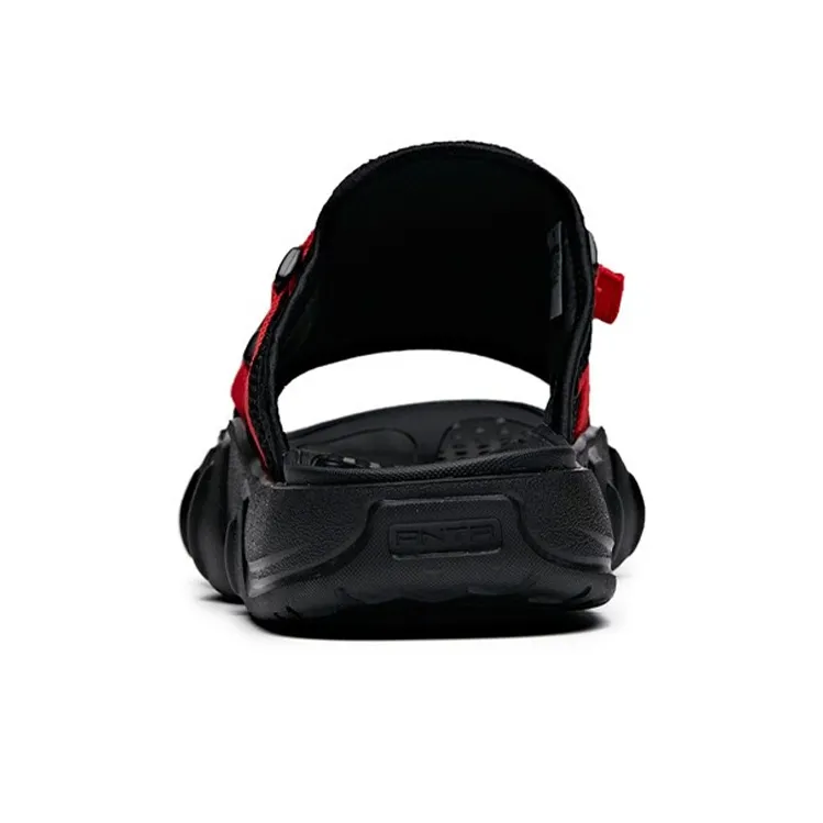ANTA Slide Slippers Men Black//University Red-3