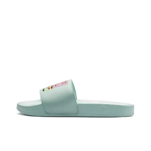 PUMA Leadcat Slide Slippers Unisex Light Green