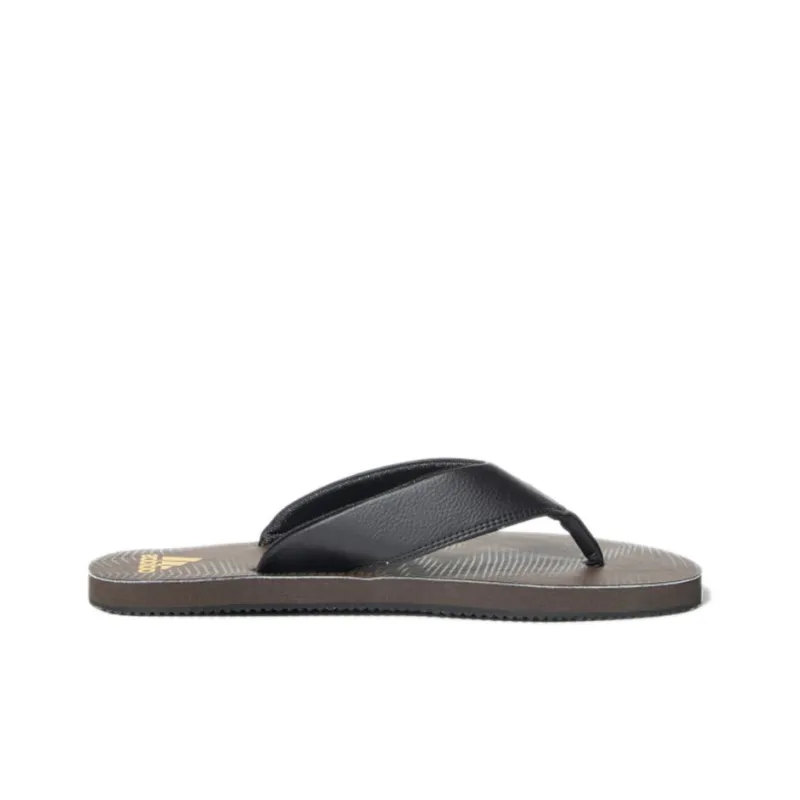 Adidas Stabile Rubber Sole Slide Slippers Men's Black Brown-1