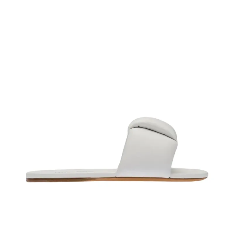 MIU MIU Mordore Abrasion Resistant Slide Slippers Women's White-1