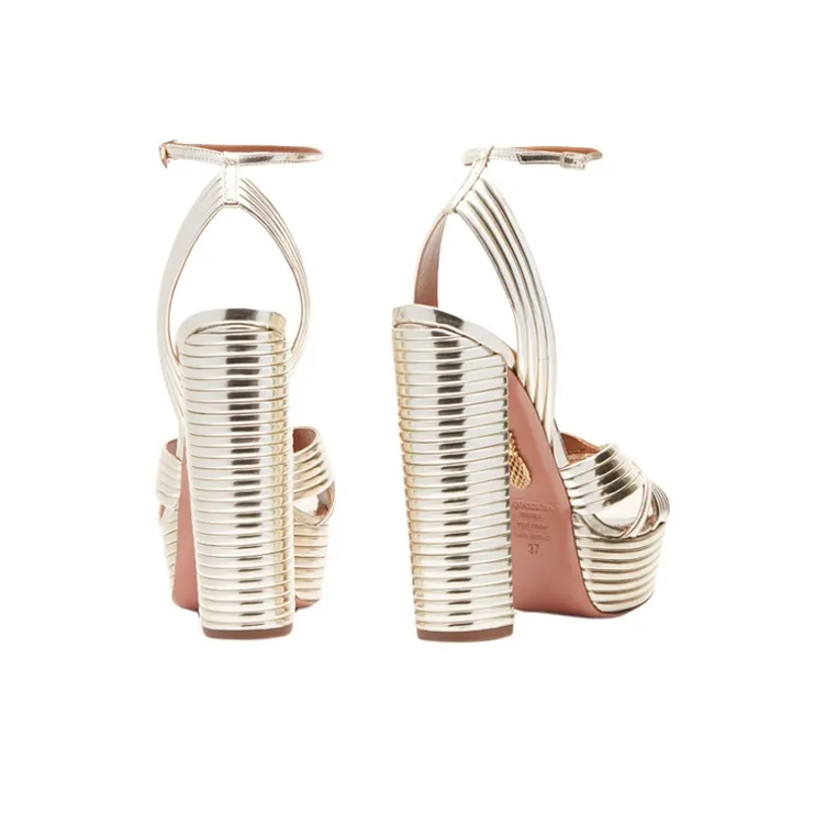 AQUAZZURA Sundance 140mm Platform Sandals-4