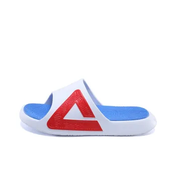 PEAK Plastic Sole Quiet Slide Slippers Women's White Blue Red