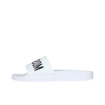 MOSCHINO Odor-Resistant Slide Slippers Women's White