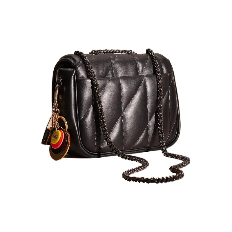 COACH Madison Leather Pillow Bag, Shoulder Bag, Crossbody Bag Women's Black-2