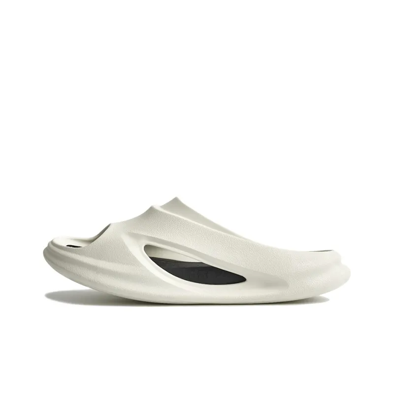 0592 EVA Cut Out Slide Slippers Unisex White-0