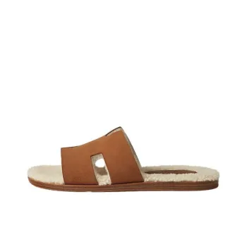 HERMES Izmir Slide Slippers Women's Brown