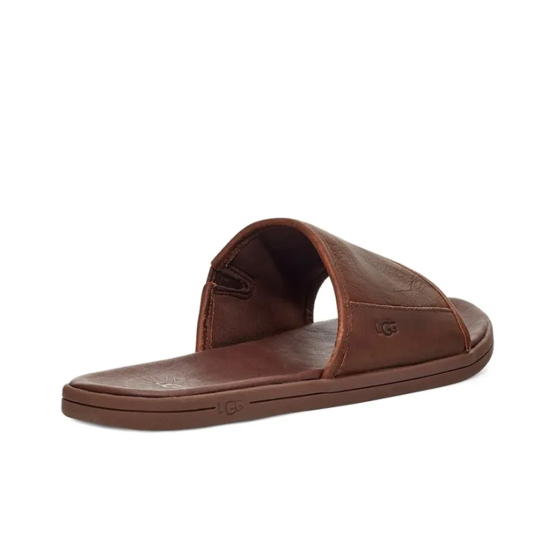 UGG Rubber Sole Slide Slippers Men's Tan-4
