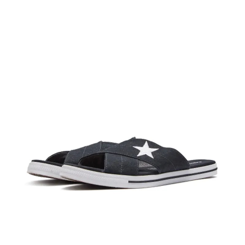 Converse Women's One Star Slide 'Black' Women's-2