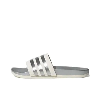 Adilette Women's Adidas Comfort Slide 'White Matte Silver' Women's