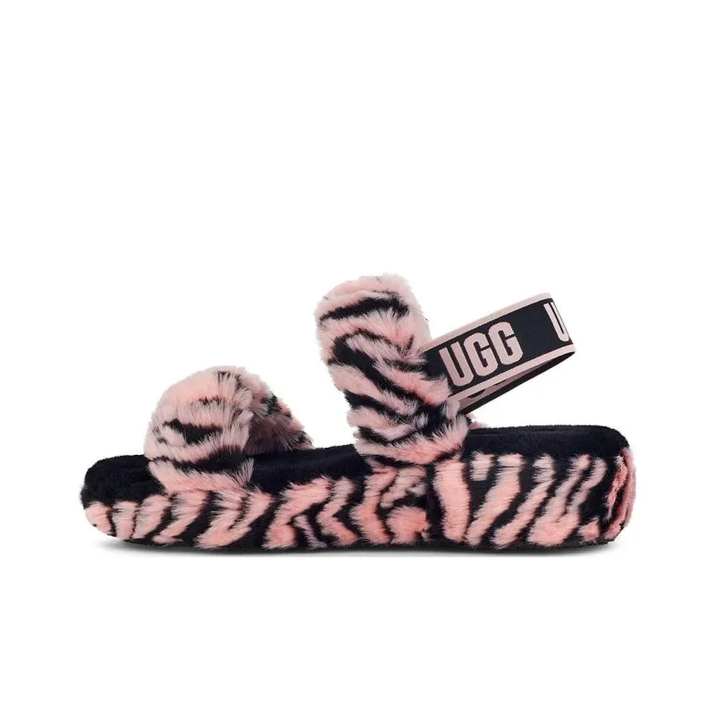 UGG Oh Yeah Plush Slippers Women's Pink-0