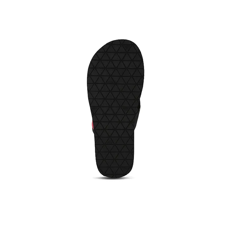 Adidas Slalon Slippers Rubber Sole Slip-Resistant Slide Slippers Men's Black Red-3