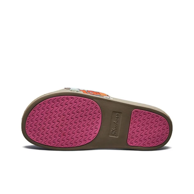 Skechers Bob's Rubber Sole Slide Slippers Women's Multicolor-4