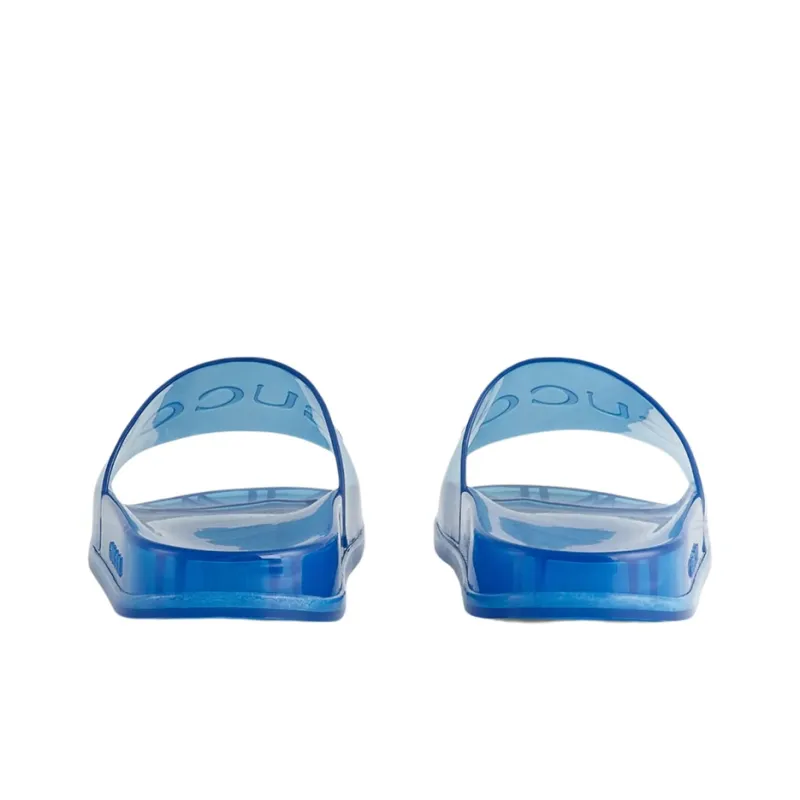 GUCCI Slide Sandal 'Transparent Blue'-4