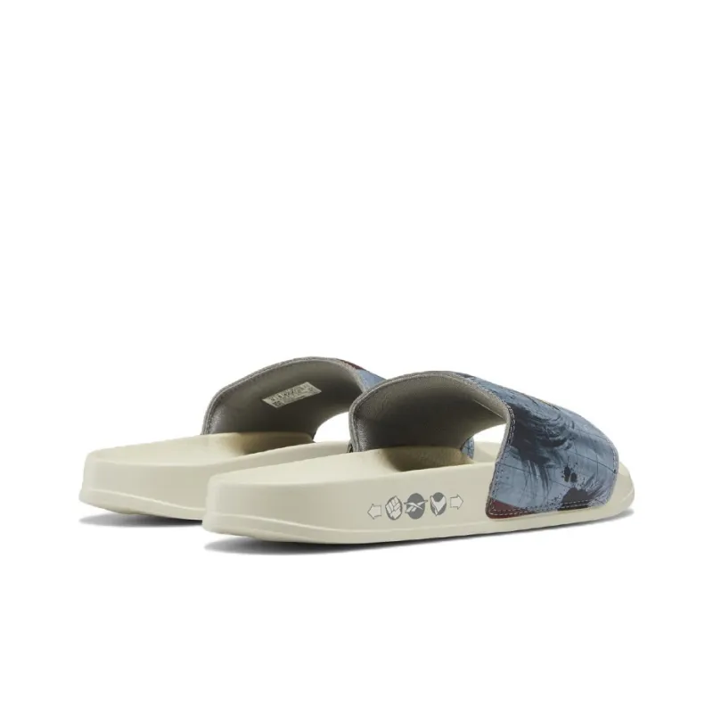 Reebok Street Fighter X Classic Slide 'Train Hard Game Hard Foggy Grey'-3
