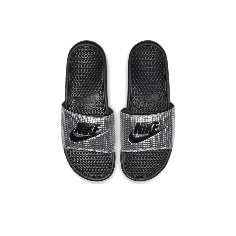 Nike Benassi Jdi Se Slides Black/Silver-2