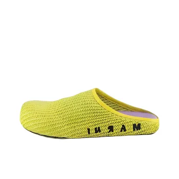 MARNI Women's Raffia Fussbett Sabot 'Lime'