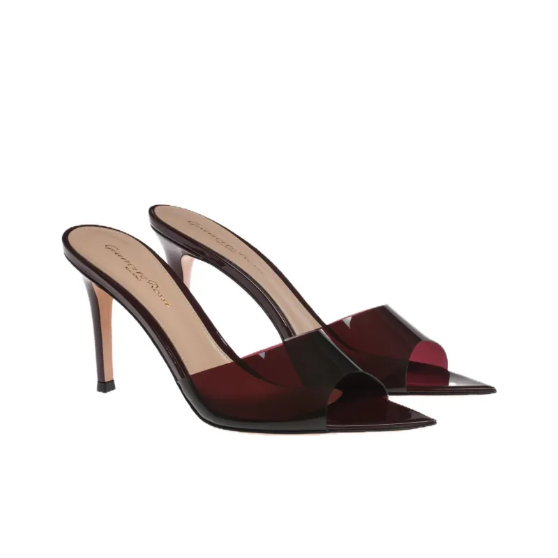 GIANVITO ROSSI Elle Slide Slippers Women's Red-2