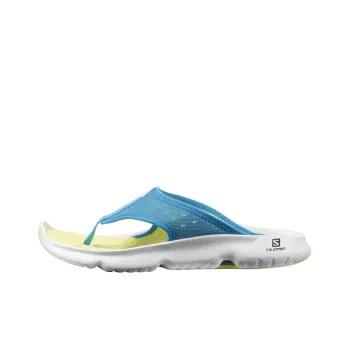 SALOMON Reelax Moc 5.0 Rubber Sole Flip Flops Men's Blue Yellow