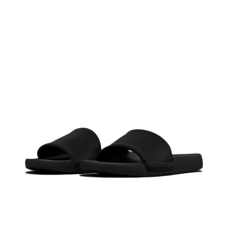 Lululemon Restfeel Slide Rubber Sole Slip Resistant Slide Slippers Men's Black-2