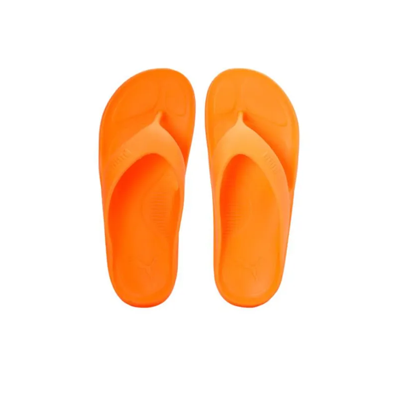 PUMA Wave Flip Res Rubber Sole Slide Slippers Unisex Orange-2