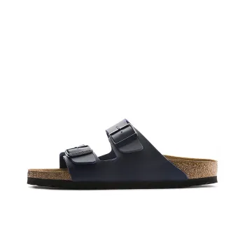 Birkenstock Arizona Rubber Sole Abrasion Resistant Slide Slippers Unisex Blue Narrow Fit