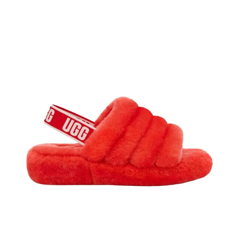 UGG Fluff Yeah Slide Red Currant Women's-1