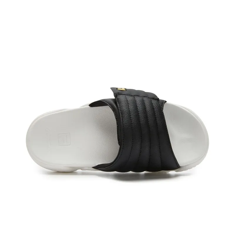 FILA FUSION Barricade Slippers 'Black White' Women's-2