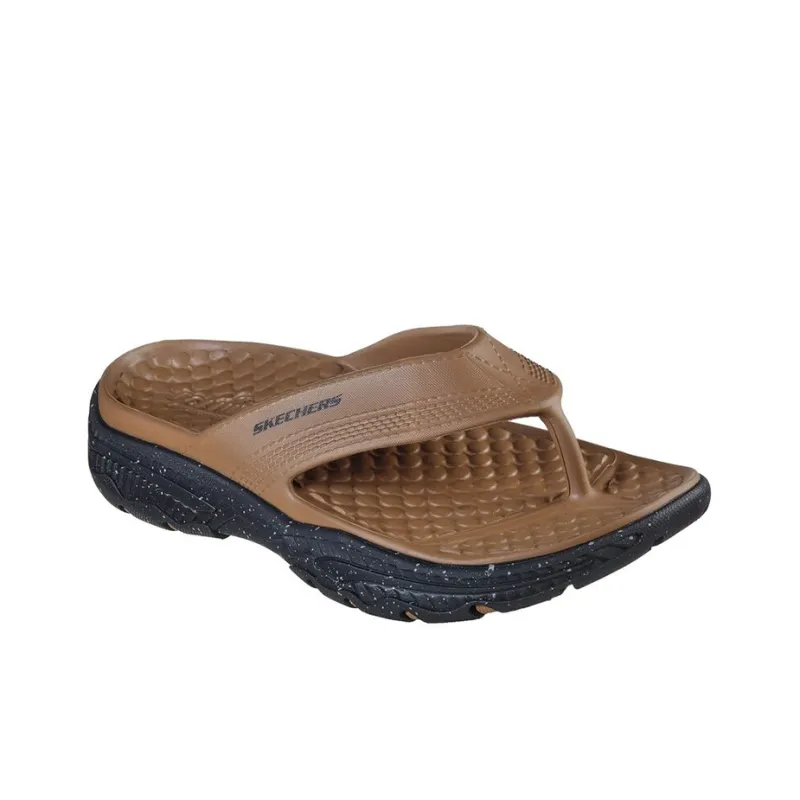 Skechers CRESTON ULTRA Rubber Sole Quiet Slide Slippers Men's Brown-2