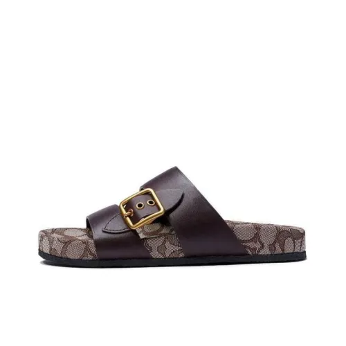 COACH Slide Slippers Women's Purple