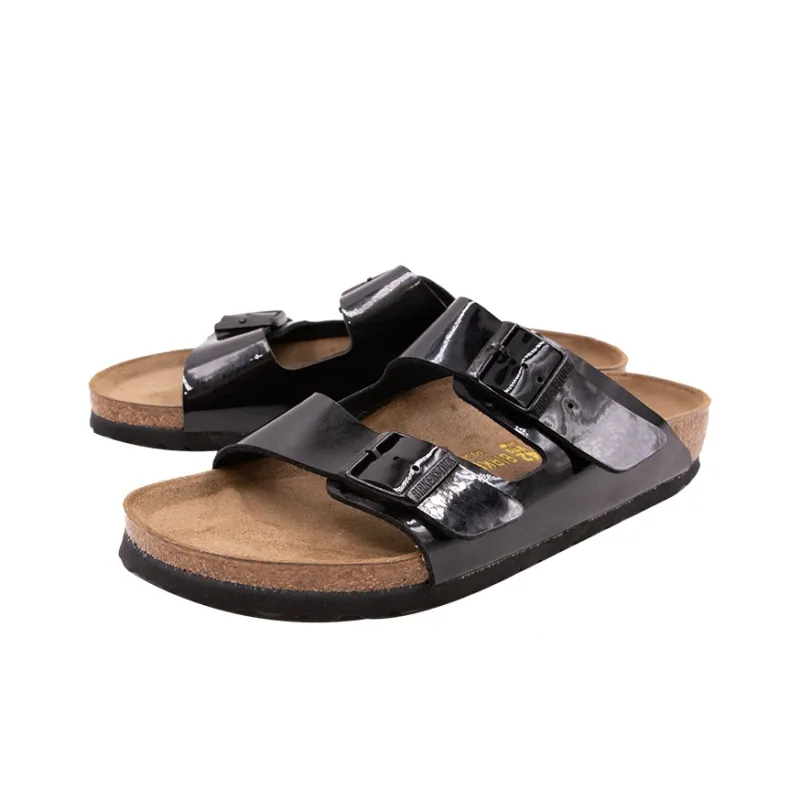 Birkenstock Arizona Birko Flor Patent Leather Black-2