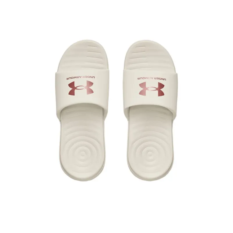Under Armour Ansa Fixed Slide 'Ivory Red Fusion' Women's-3