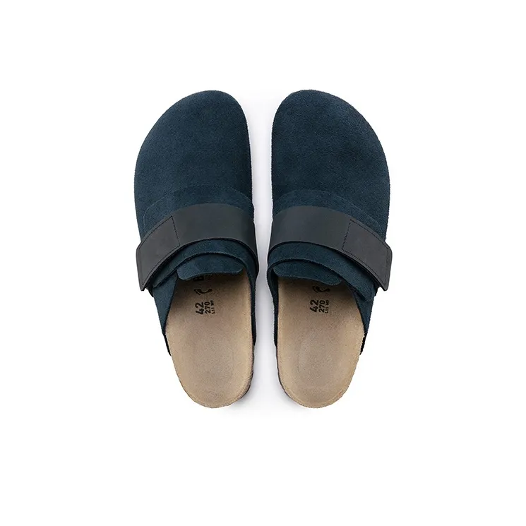 Birkenstock Nagoya Suede Leather Narrow Fit 'Navy'-4