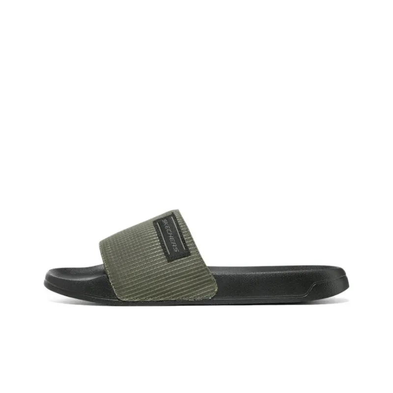 Skechers Side Lines EVA Slide Slippers Men's Olive Green-0