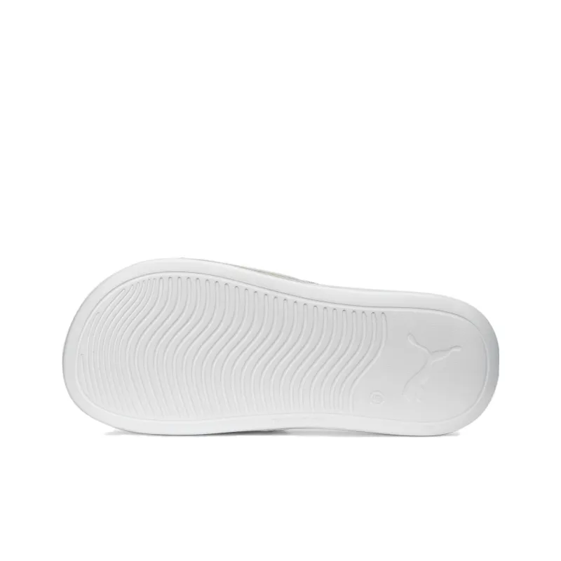PUMA Popcat Rubber Sole Slide Slippers Women's White Silver-5
