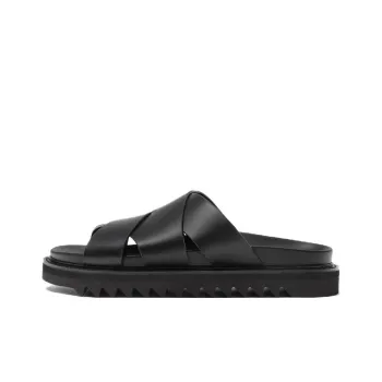 ZARA Rubber Sole Slide Slippers Men's Black