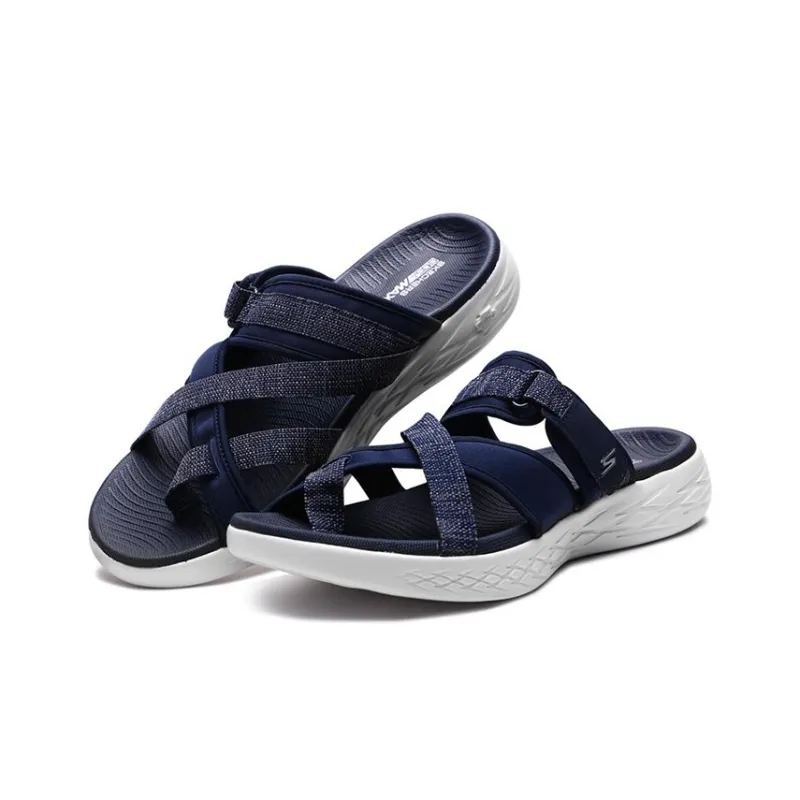 Skechers On The Go Slide Slippers Men Marine Blue/White-2