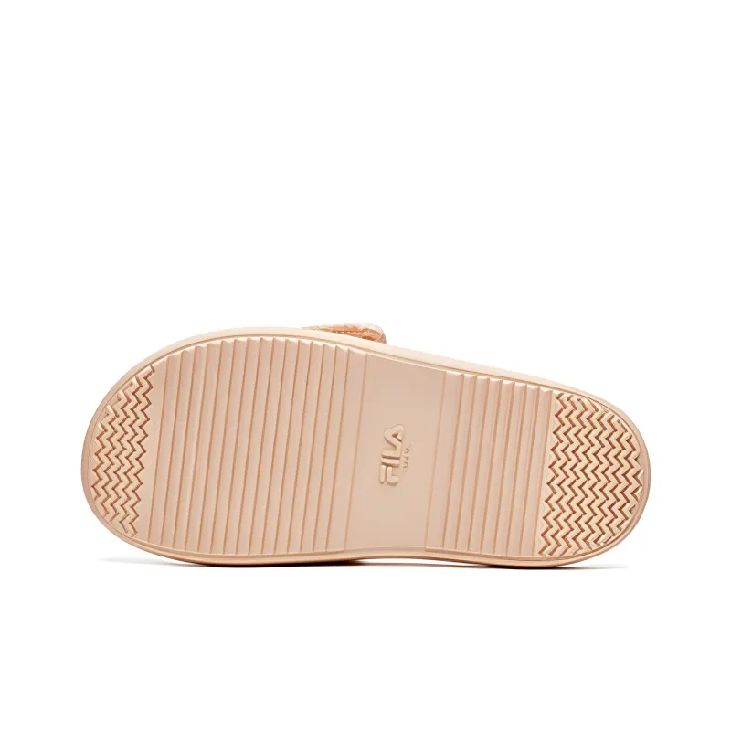 FILA FUSION DONUT DX Rubber Sole Slip Resistant Slide Slippers Women's Pink-4