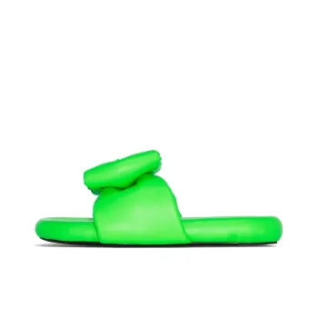 OFF WHITE Nappa Extra Padded Slipper Green Women's