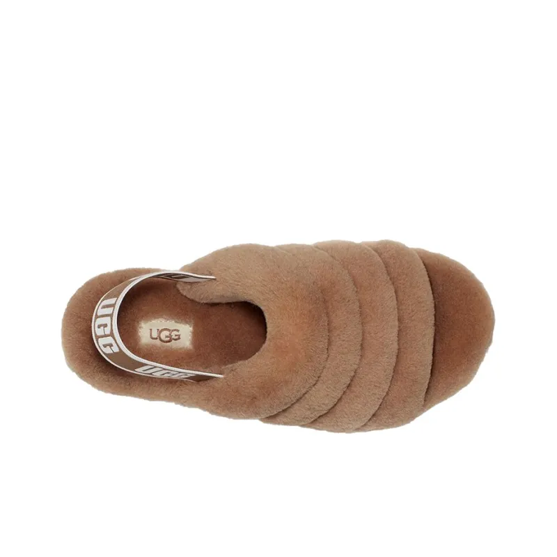 UGG Fluff Yeah Slide Chestnut Women's-3