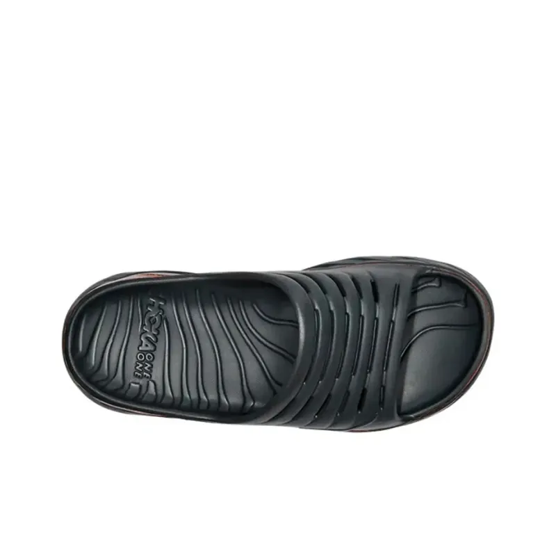 HOKA ONE ONE Ora Recovery Slide 'Blue Graphite Persimmon Orange'-3