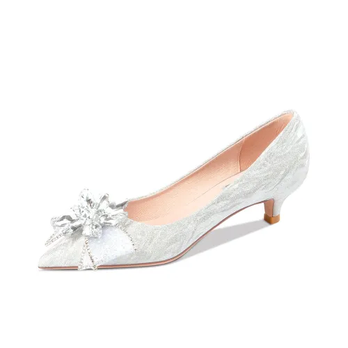 Lily Wei High Heels Women's Silver