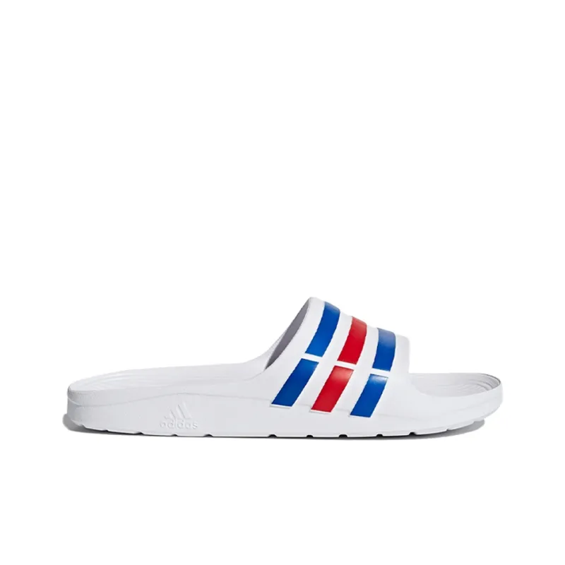 Duramo Slides Adidas 'White Blue Red'-1