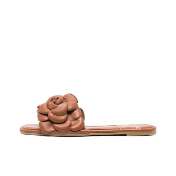 Valentino Atelier Slip-Resistant Slide Slippers Women's Brown
