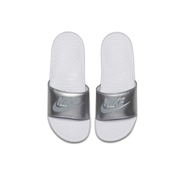 Nike Benassi Jdi Slide 'White Wolf Grey' Women's-2