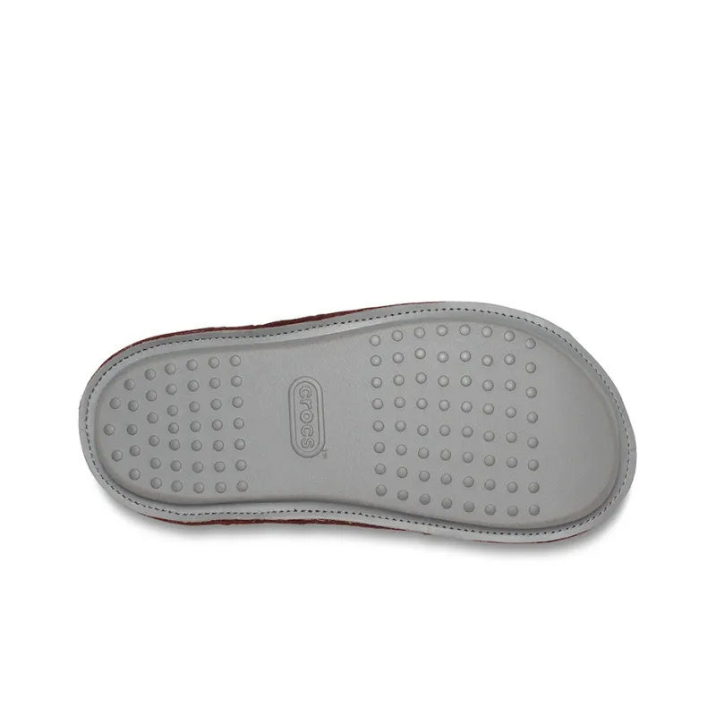 Crocs Classic Casual Thicken Stay Warm Unisex Wine Red Slippers-6