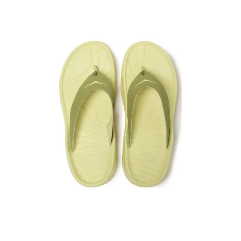 HOKA ONE ONE Ora Recovery Flip Green Moss Celery Root-3