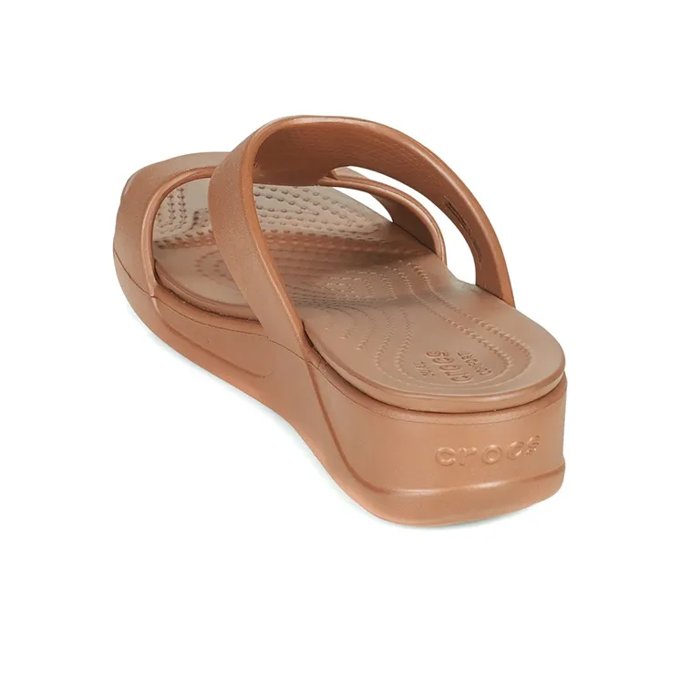 Crocs Monterey Slide Slippers Women's Brown-5