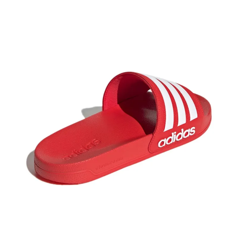 Adidas Adilette Shower Slides Vivid Red Cloud White-3